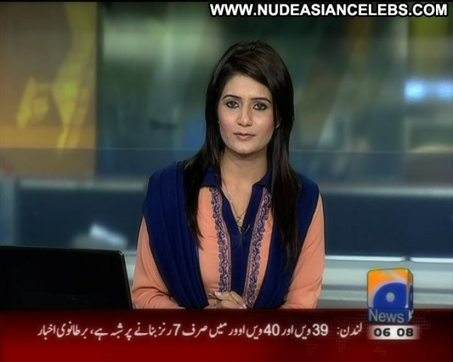 Beenish Saleem Geo News Pretty Nice Sultry Asian Big Tits Brunette