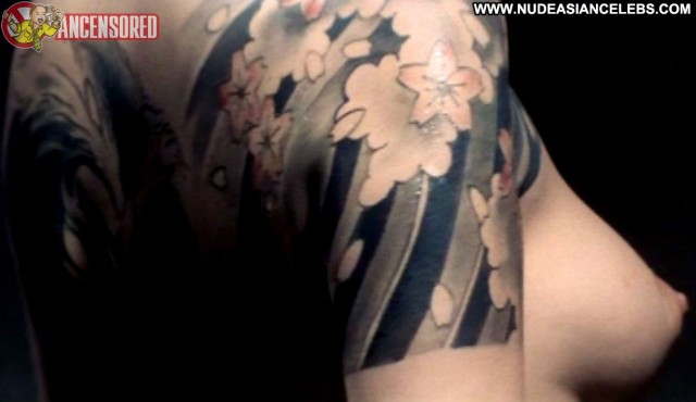 Naomi Tani Tattooed Flower Vase Skinny Sexy Asian Medium Tits