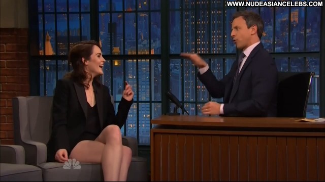 Michelle Dockery Late Night With Seth Meyers Celebrity Posing Hot