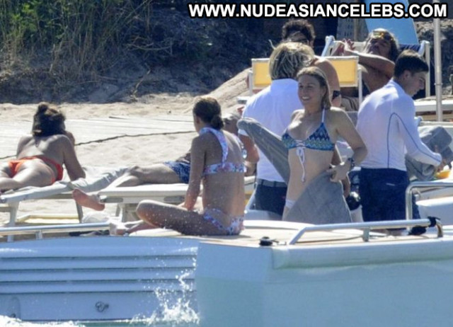 Lindsay Lohan Beautiful Bikini Posing Hot Yacht Paparazzi Babe