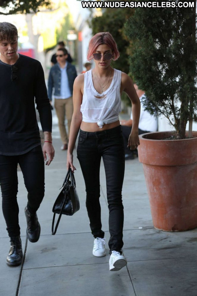 Hailey Baldwin West Hollywood Celebrity Beautiful Jeans Paparazzi