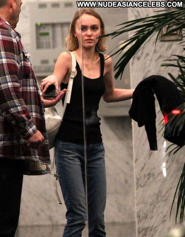 Lily Rose Depp Beverly Hills Paparazzi Posing Hot Celebrity Office