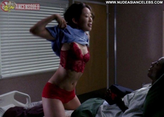 Sandra Oh Grey S Anatomy Sultry Nice Brunette Small Tits Celebrity