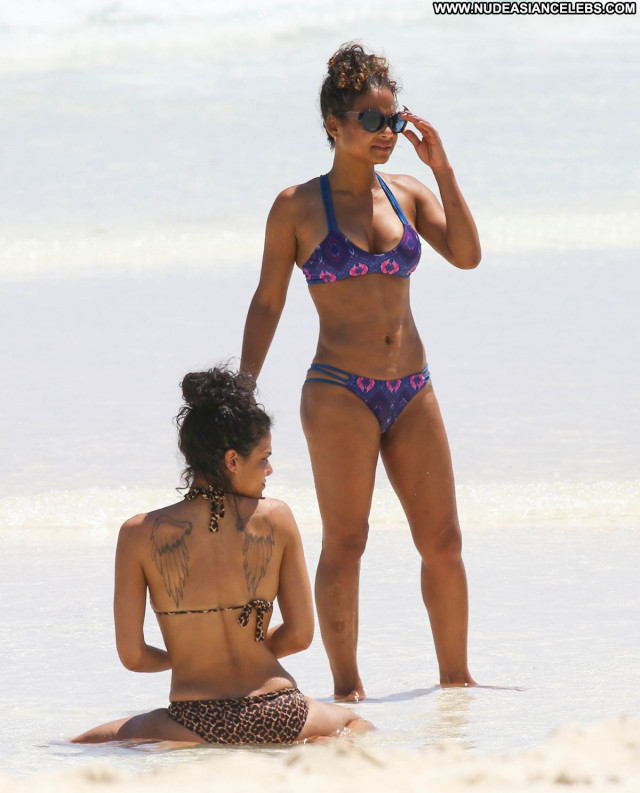 Christina Milian No Source  Beautiful Bikini Celebrity Posing Hot Babe