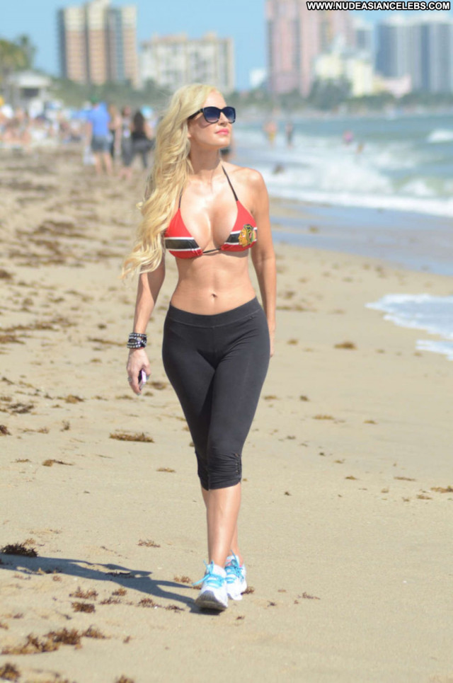 Ana Braga No Source Beach Posing Hot Celebrity Babe Beautiful Pants