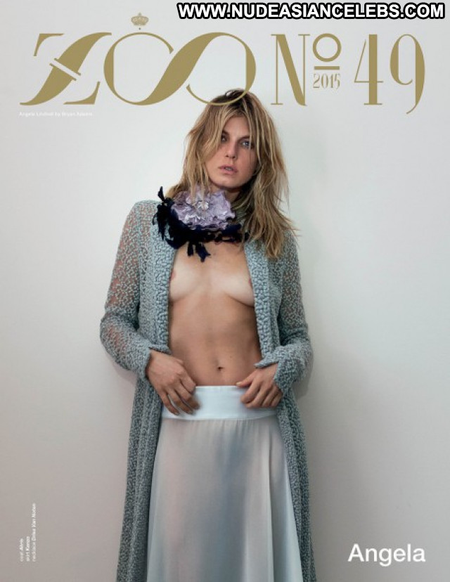 Angela Lindvall American Posing Hot Babe Celebrity Beautiful Topless