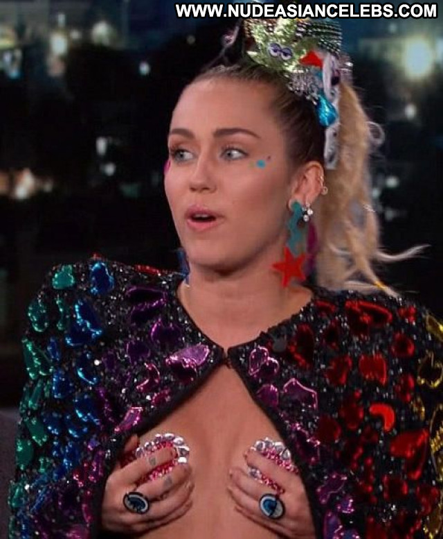 Miley Cyrus Jimmy Kimmel Live Live Babe Pasties Beautiful Actress