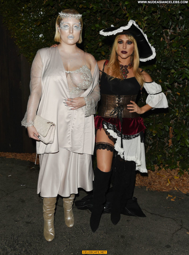 Hayley Hasselhoff Halloween Party Celebrity Party Posing Hot