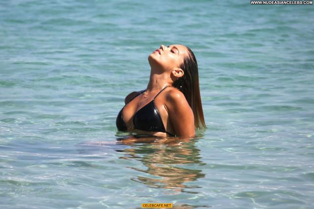 Sylvievan Der Vaart The Beach Bikini Beautiful Celebrity Beach Posing