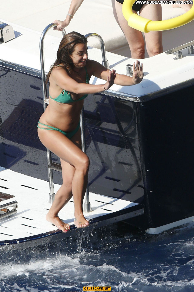 Lea Michele No Source Bikini Italy Babe Nipple Slip Boat Posing Hot