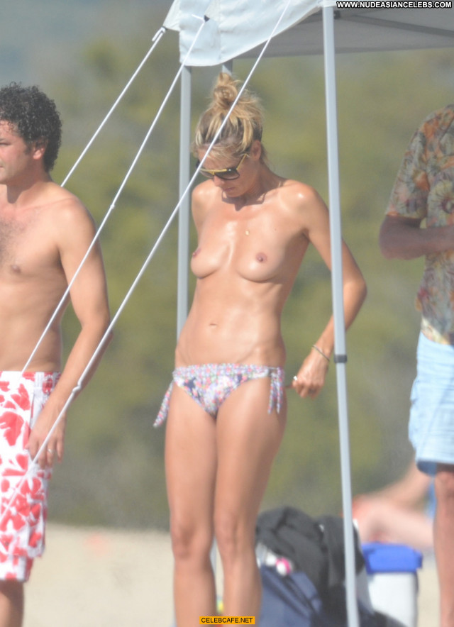 Heidi Klum No Source Topless Toples Beach Babe Beautiful Posing Hot