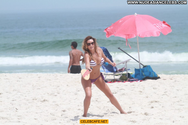Luizeani Altenhofen The Beach Bikini Beautiful Celebrity Bar Posing