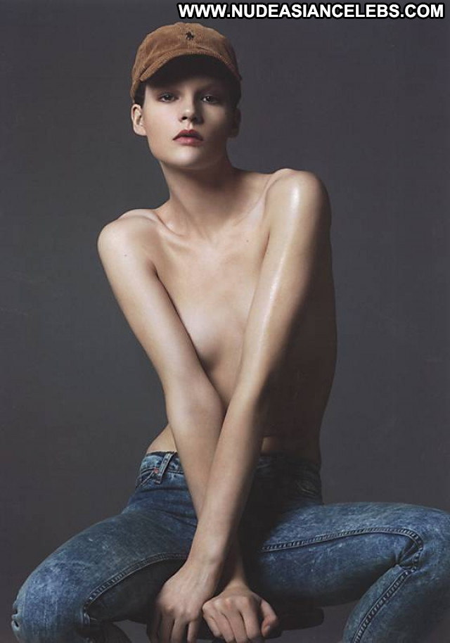 Sara Blomqvist True Blue  Toples Babe Celebrity Bra Jeans Model