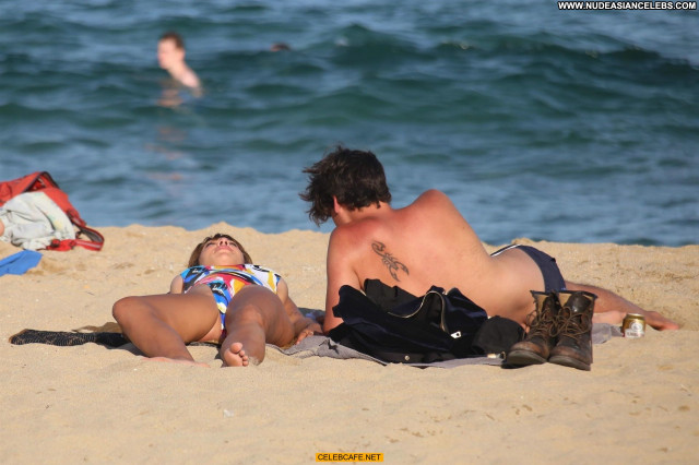 Jackie Cruz No Source Celebrity Posing Hot Babe Sideboob Ass Beach
