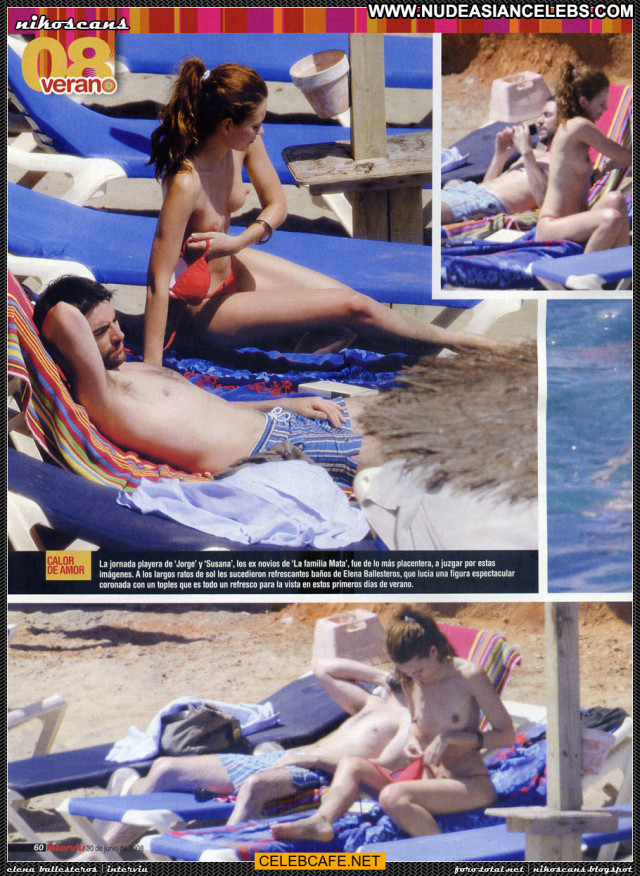 Elena Ballesteros No Source Toples Celebrity Topless Beach Beautiful
