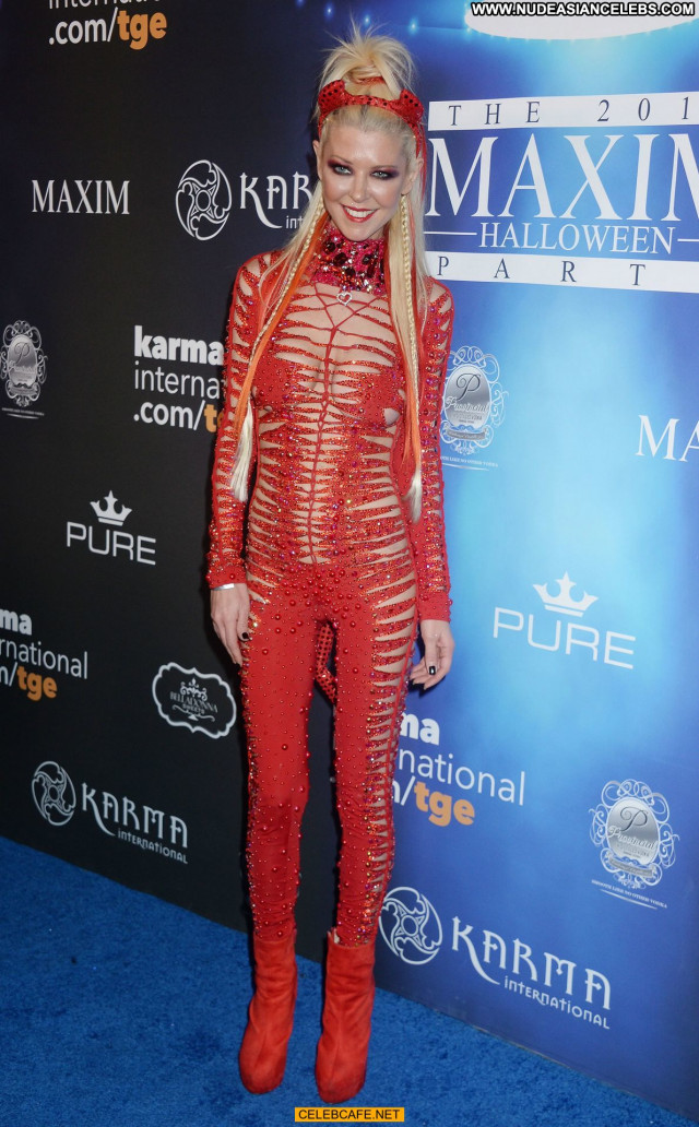 Tara Reid Halloween Party Babe See Through Devil Party Halloween