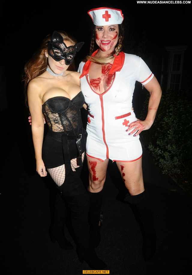 Lisa Appleton Halloween Party Celebrity Big Tits Posing Hot Halloween