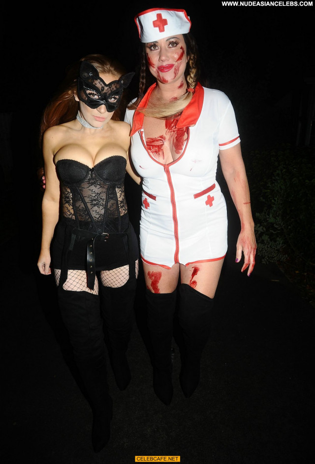 Lisa Appleton Halloween Party Babe Nurse Halloween Big Tits Posing