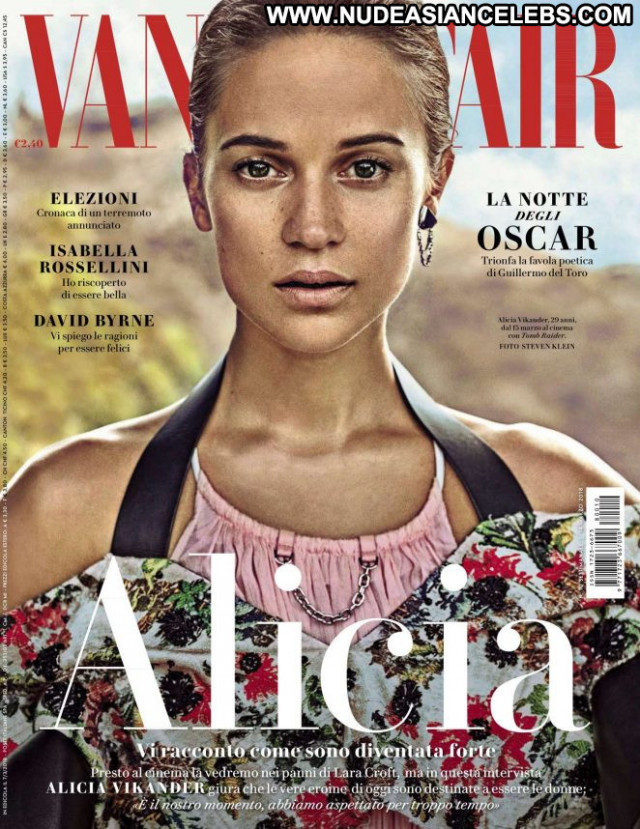 Alicia Vikander Vanity Fair Italy Magazine Babe Italy Celebrity