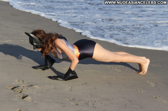 Alessandra Torresani The Beach In Malibu Legs Beach Hot Babe Posing