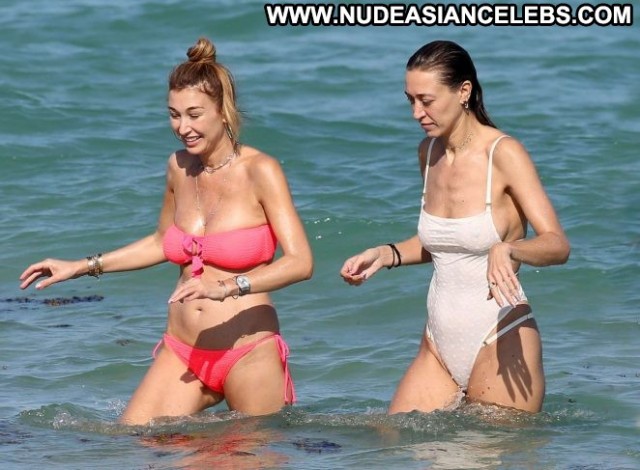 Marielle Hadid Miami Beach Babe Swimsuit Celebrity Posing Hot