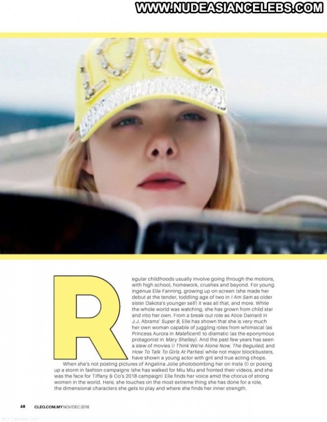 Elle Fanning No Source Magazine Paparazzi Posing Hot Babe Beautiful