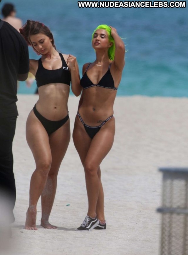 Madison Skylar Miami Beach Photoshoot Beautiful Babe Posing Hot Black