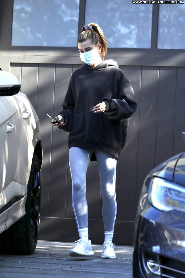 Hailey Bieber West Hollywood Posing Hot Paparazzi Beautiful Celebrity